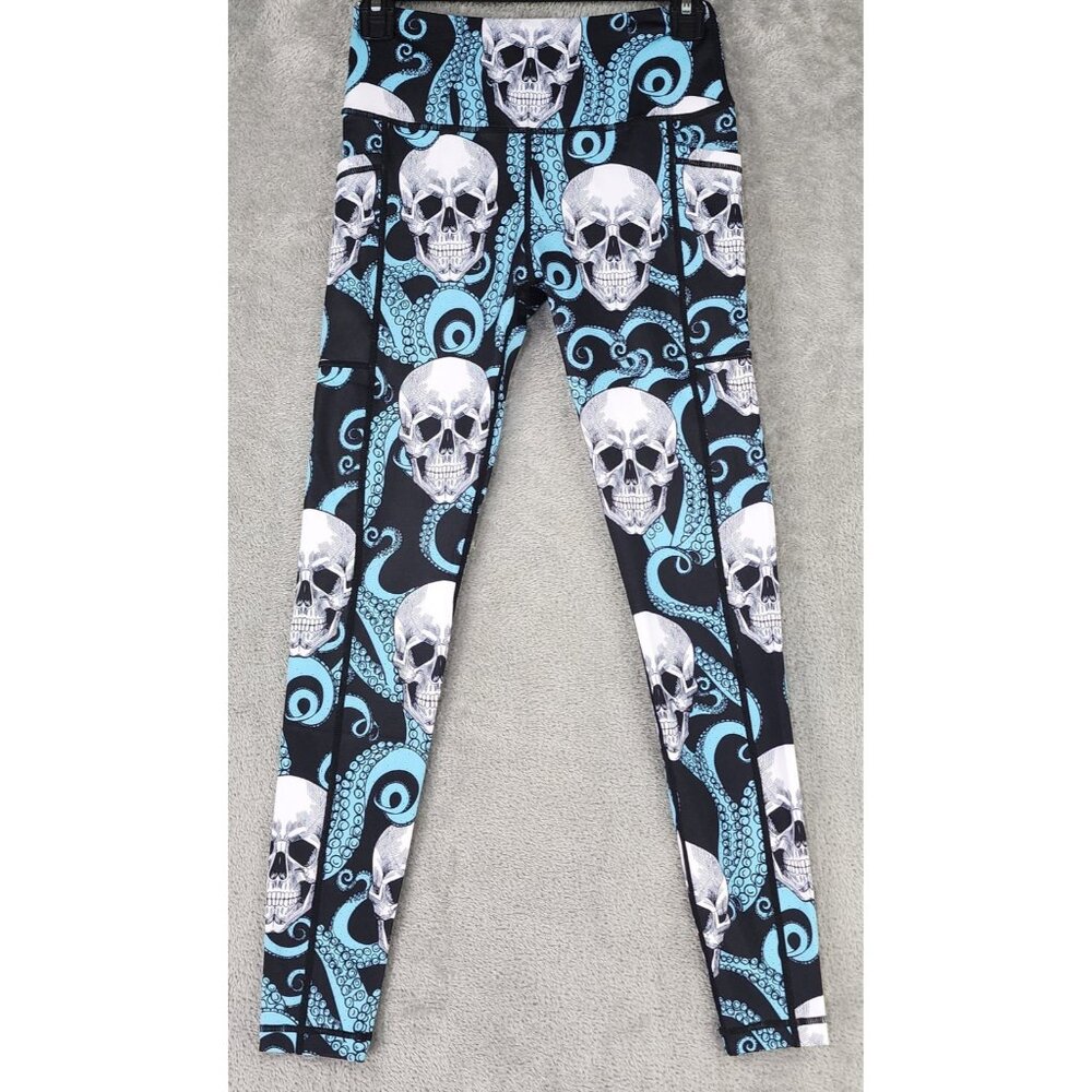 CVG Constantly Varied Gear Leggings Womens XSmall Skull Print Squats Approved